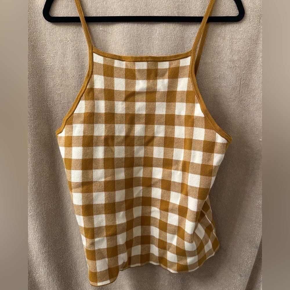 Madewell gingham tank top